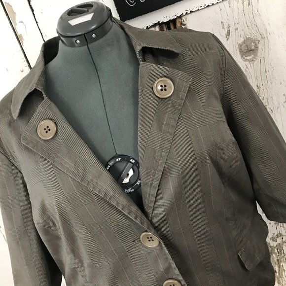 Lane Bryant plaid blazer jacket - Picture 2 of 7